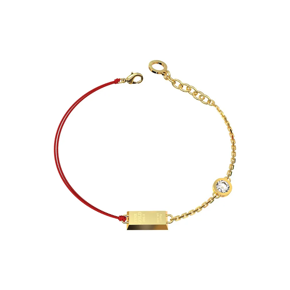 RAWNESS Браслет с покрытием из титановой стали и 18К золота унисекс