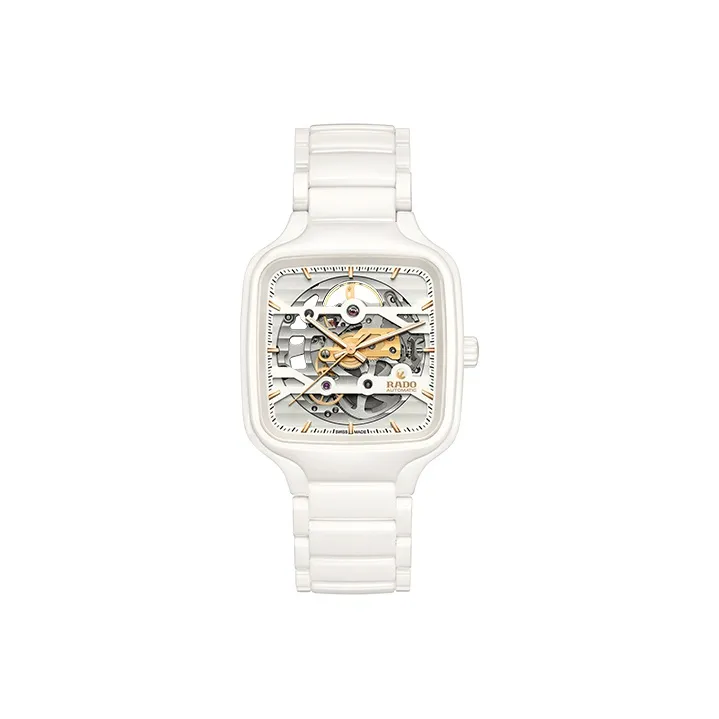 RADO Realme Collection Mechanical Movement Women's Watch Watch White Dial Ceramic Strap R27126012