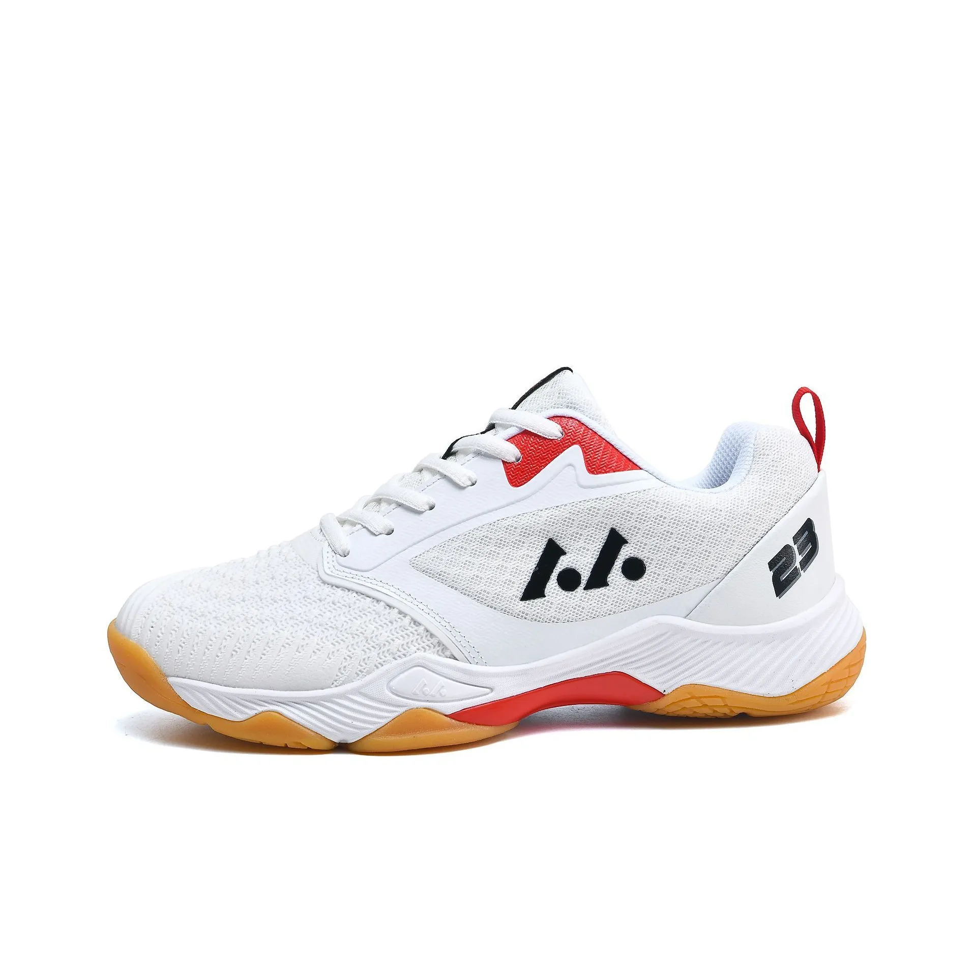 LEFUS Амортизация Устойчивость к истиранию Покрытие Низкий топ Бадминтон Унисекс Белый Красный