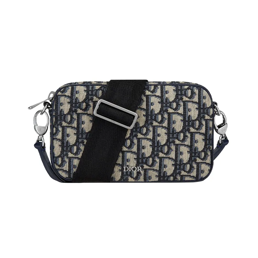 DIOR Canvas Handbag, Combo Bag, Shoulder Bag, Crossbody Bag, Kids' Bag Trumpets Kids' Beige And Black Denim Blue