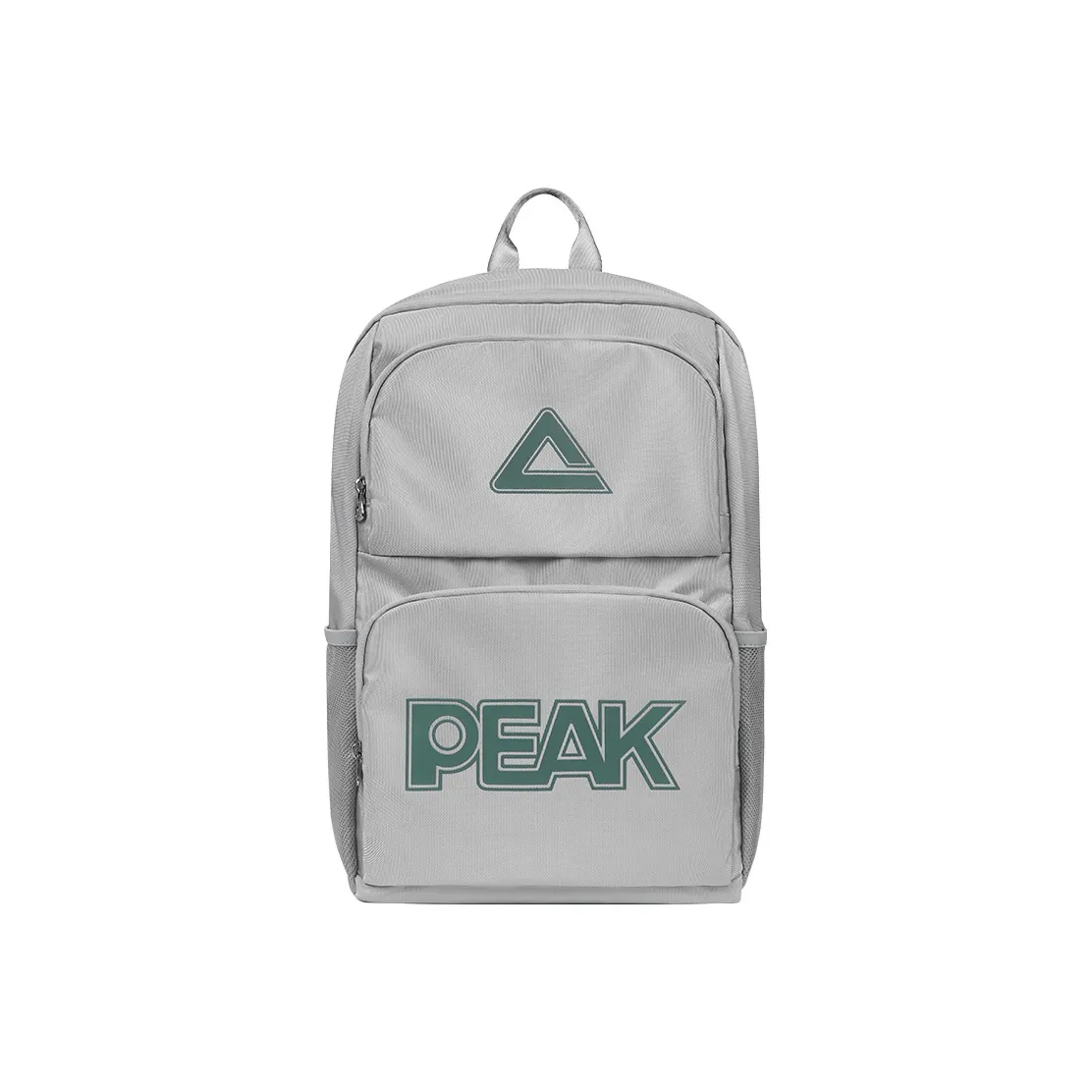 PEAK Polyester Backpack Large Size Unisex Black/Silver