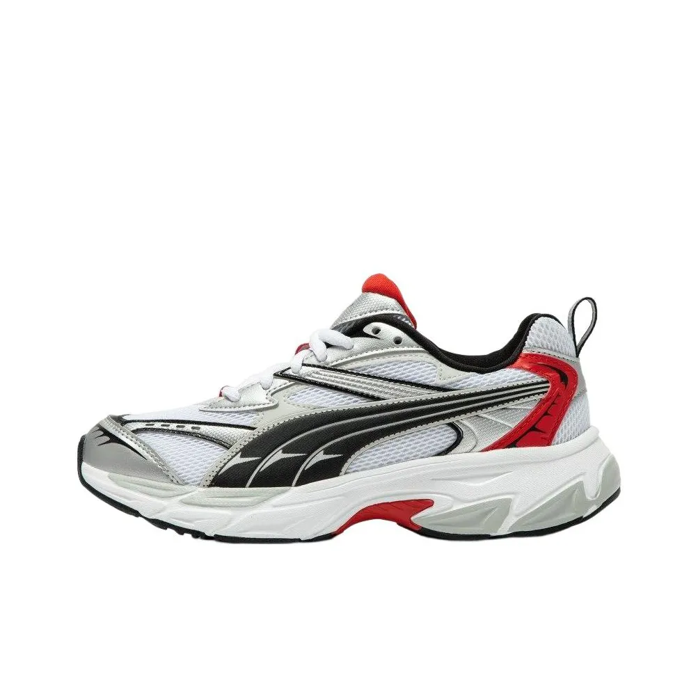 PUMA Morphic Low Топ Casual Унисекс Белый Черный Красный
