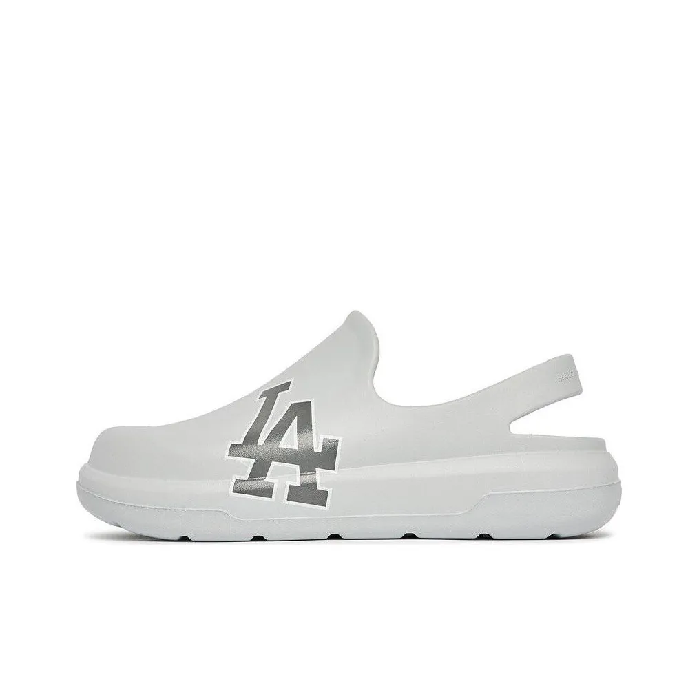 Mlb Base Logo Sandal Chunky Bouncer Резиновая подошва Устойчивая к истиранию Домашние тапочки Унисекс Серый
