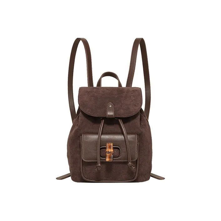 TOUTOU Fabric Backpack Medium Women's Mocha