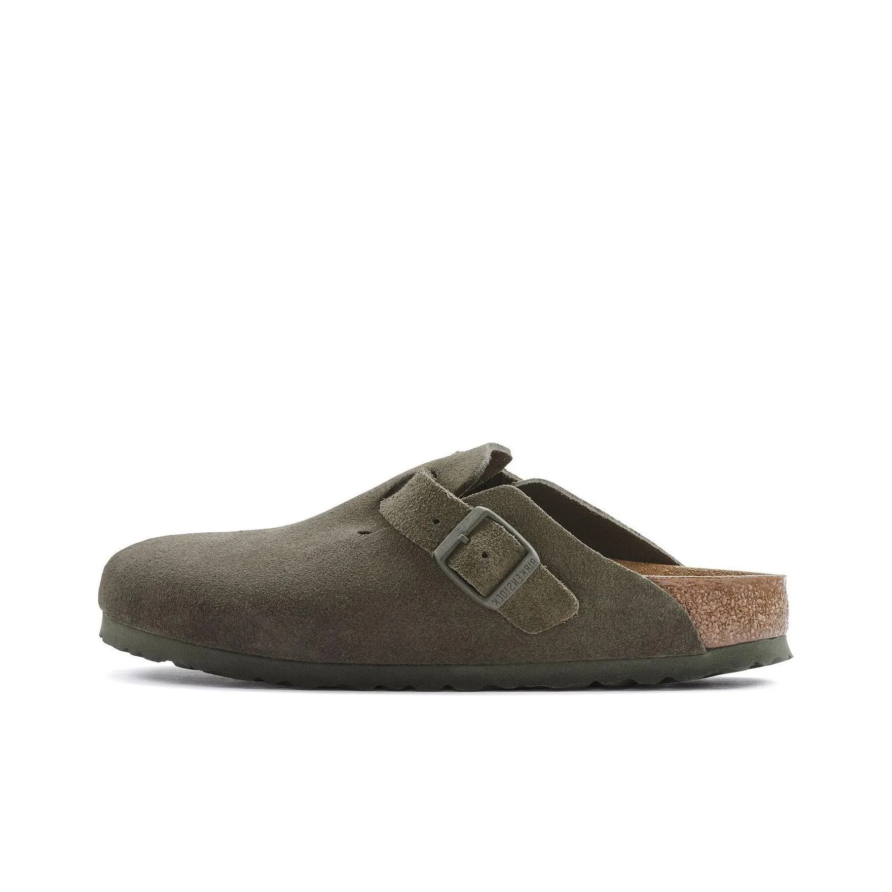 Birkenstock Boston Suede Leather Regular 'Suede Moss Green'