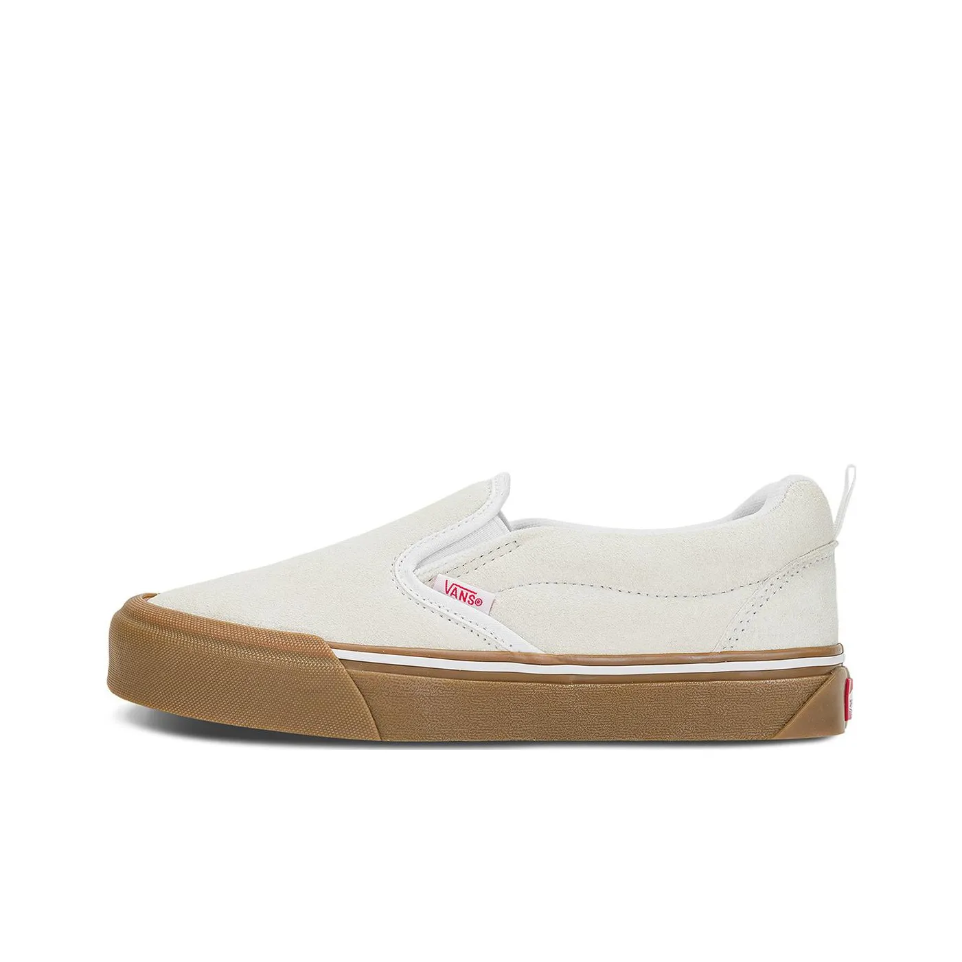 VANS Knu Slip Устойчивые к истиранию Низкие Кроссовки для скейтбординга Унисекс Белые