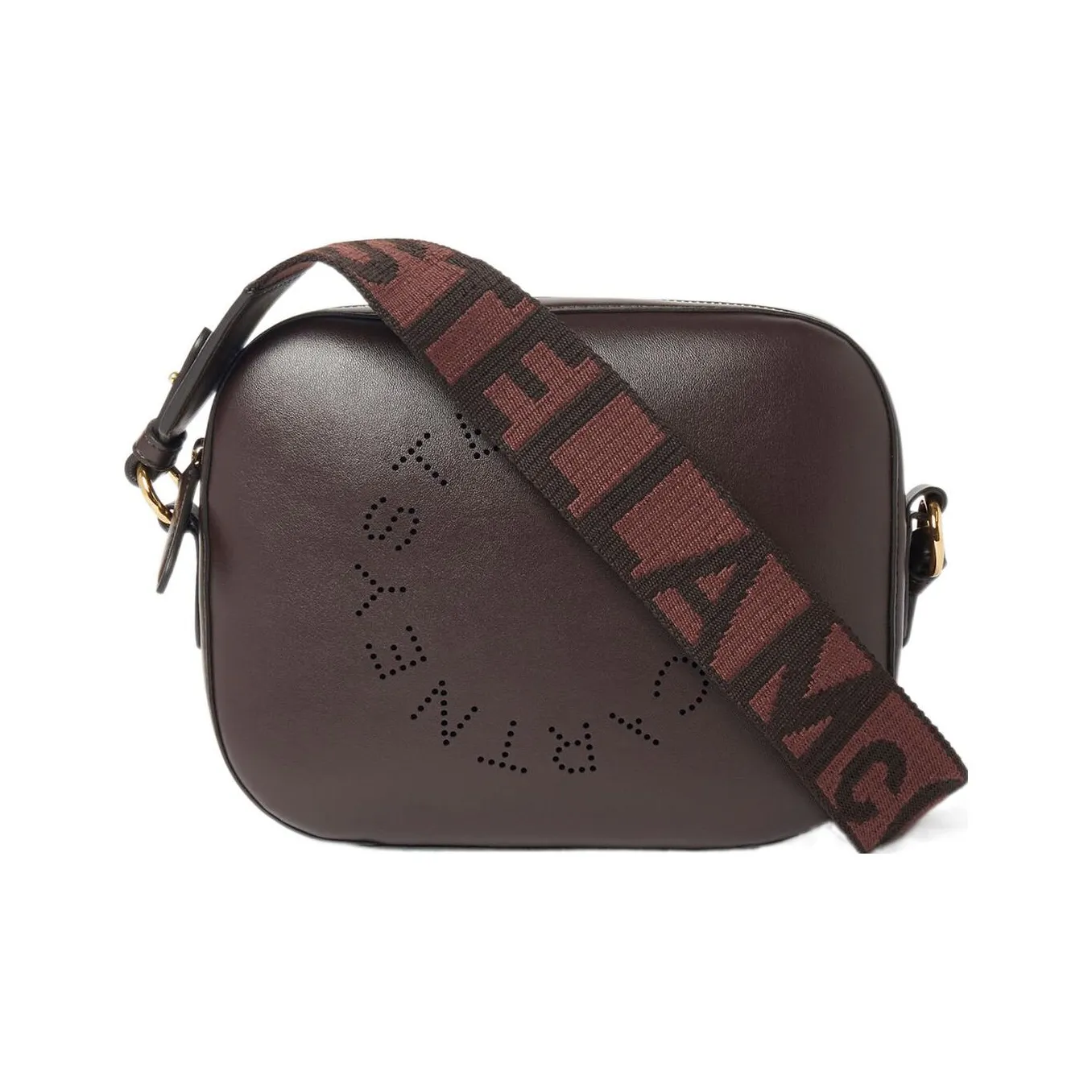 Stella McCartney Logo Detailed Zip-Up Crossbody Bag
