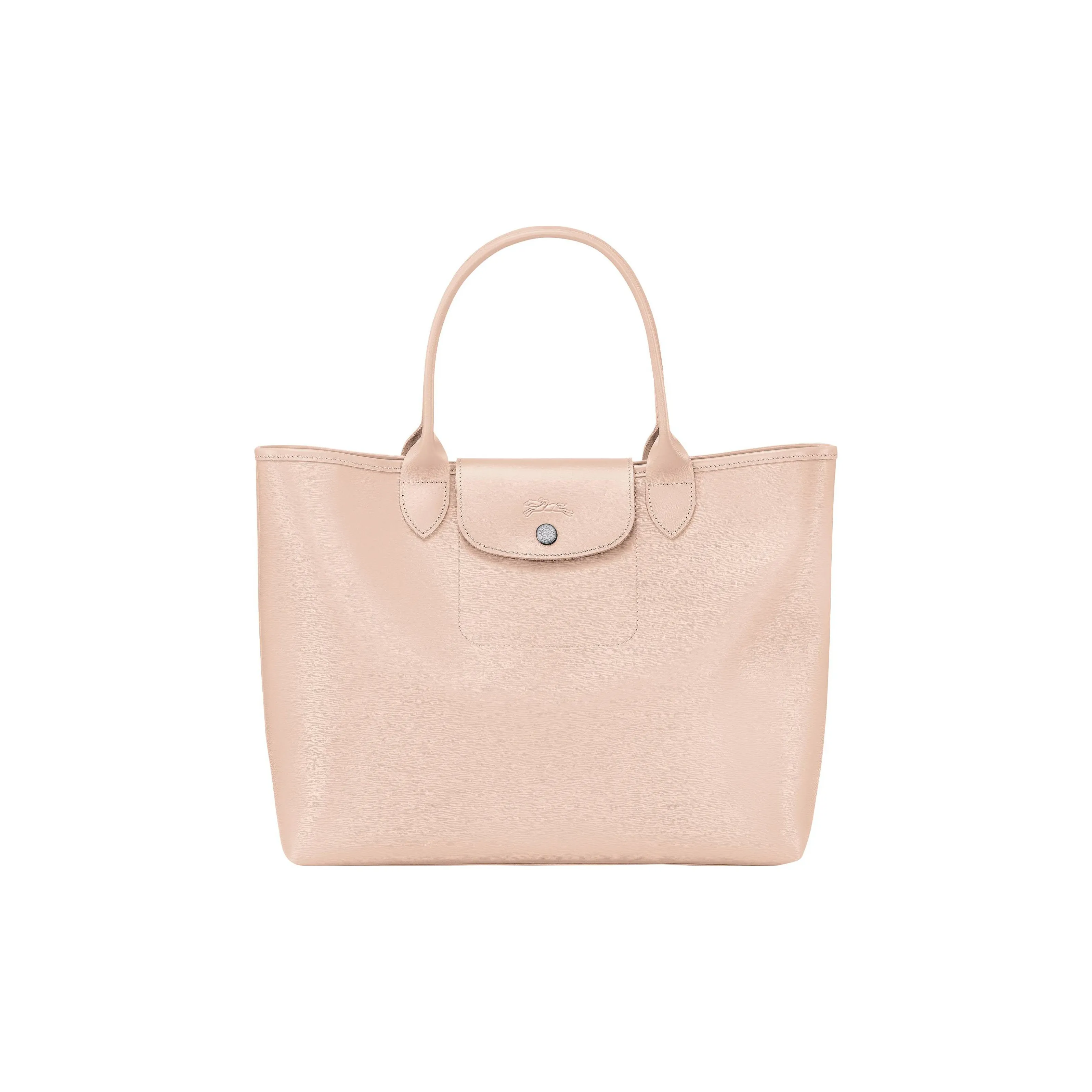 LONGCHAMP Le Pliage City Coated Canvas With Leather Shoulder Bag, Handbag Tubas Women's Beige