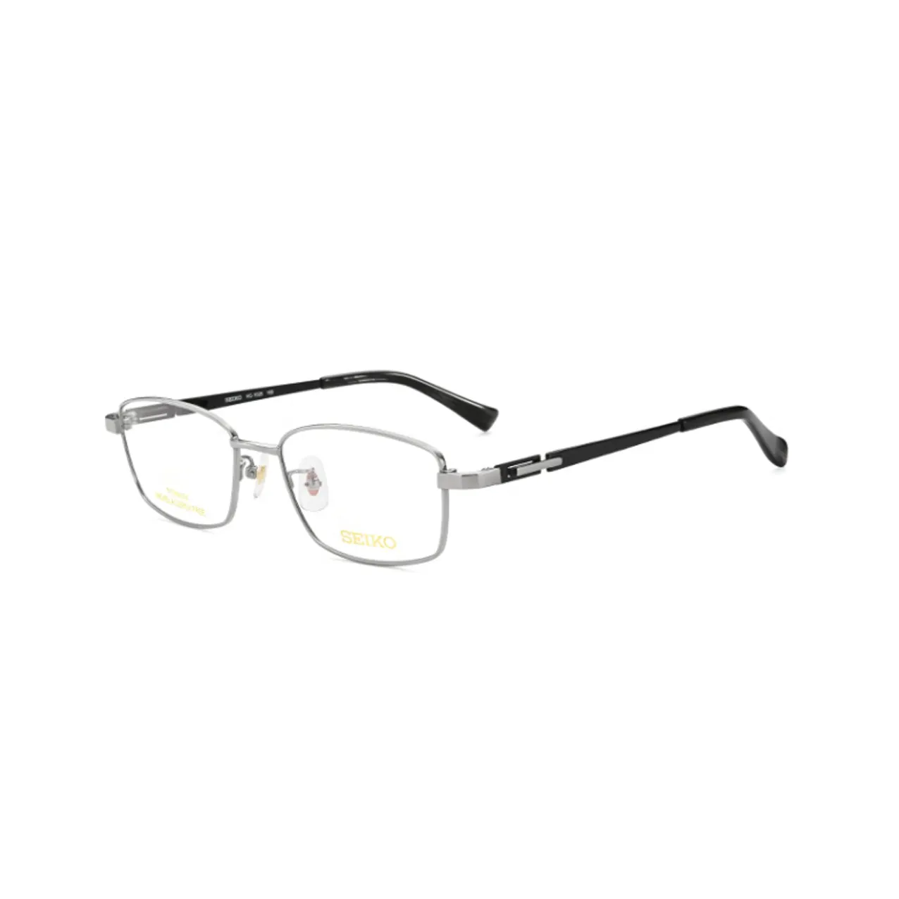 SEIKO Rectangular Eyeglass Frames Men's Matte Black