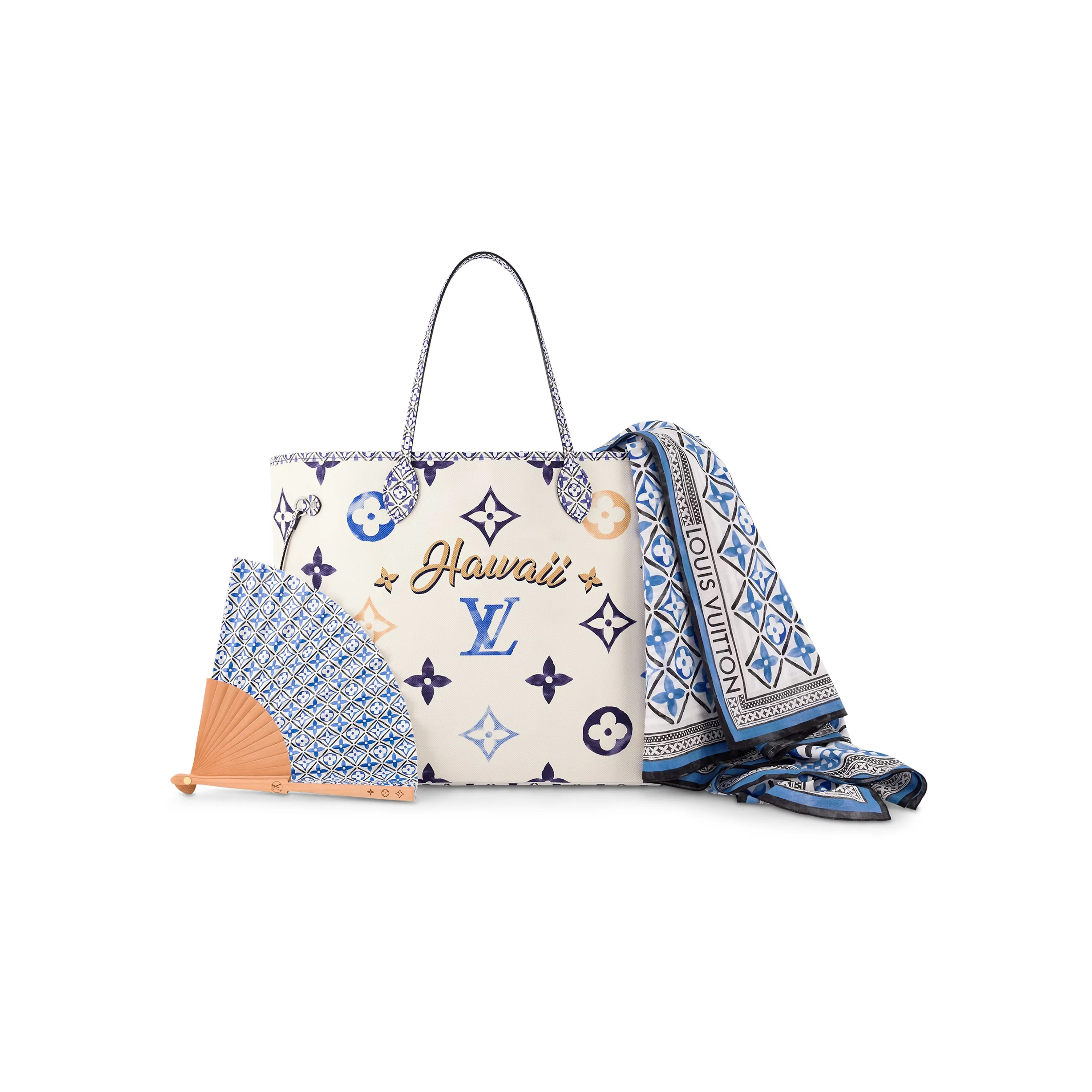 LOUIS VUITTON Neverfull Gm Blue