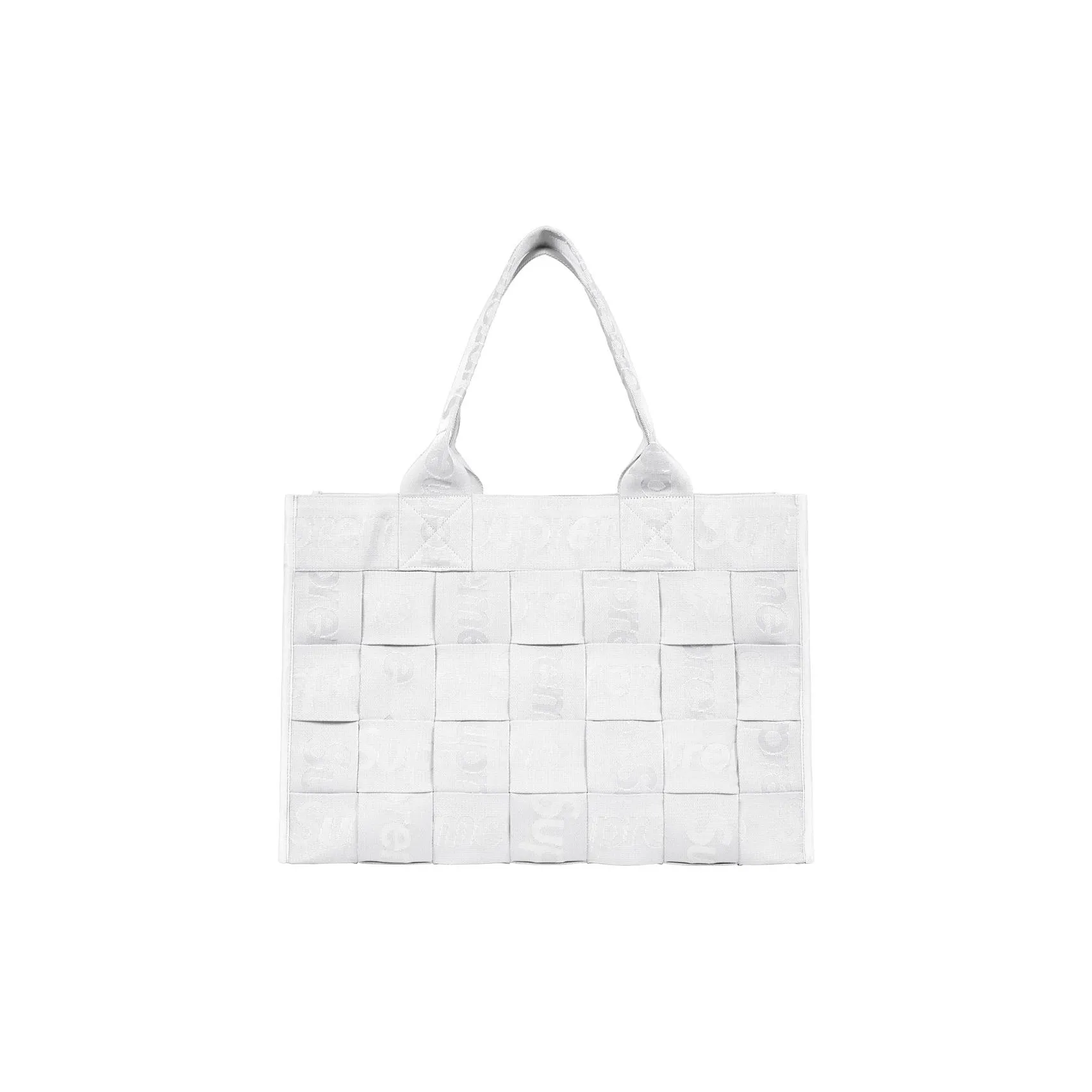 Supreme Fabric Tote Bag, Shopping Bag, Handbag Tubas Unisex White