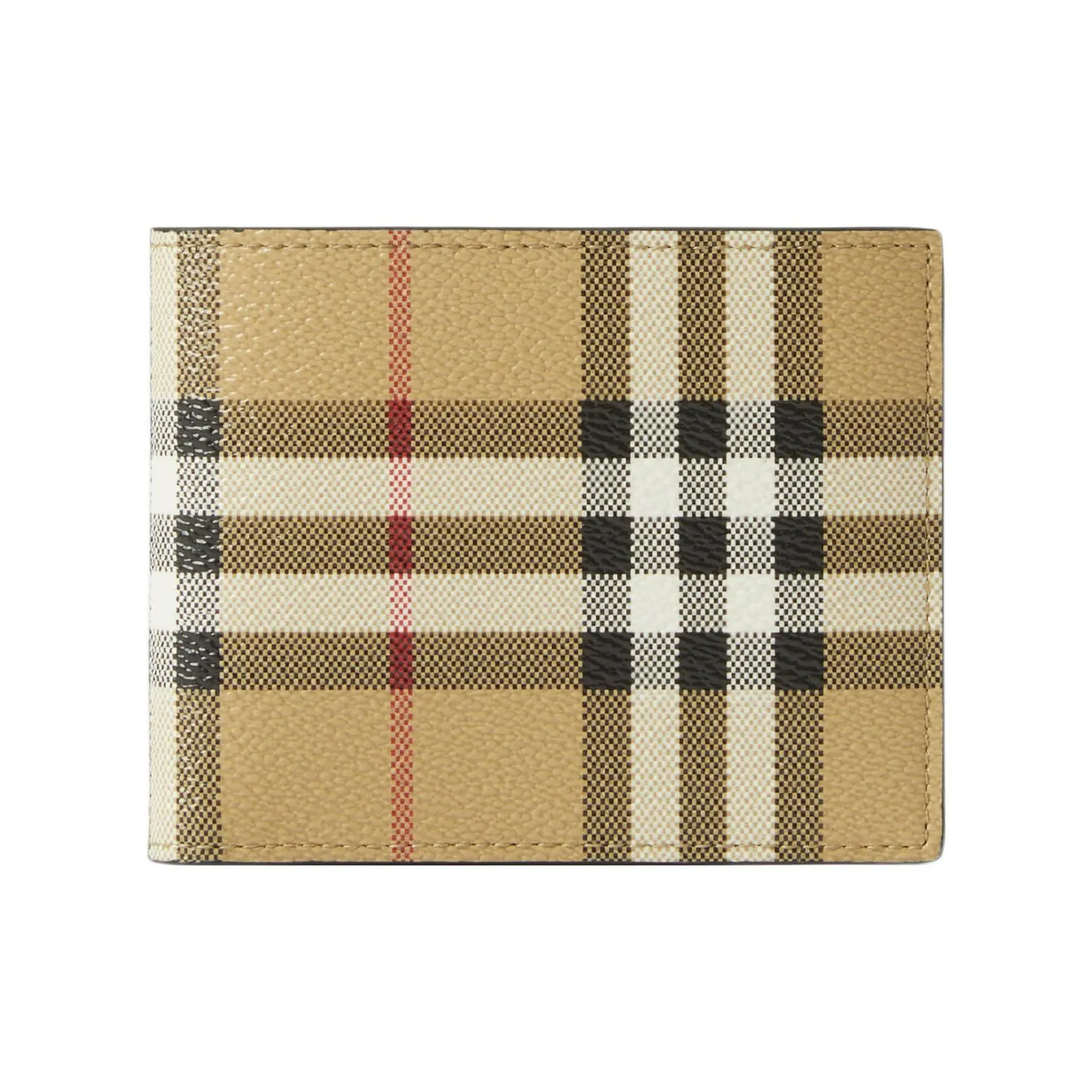 Burberry Check print Bi fold Wallet