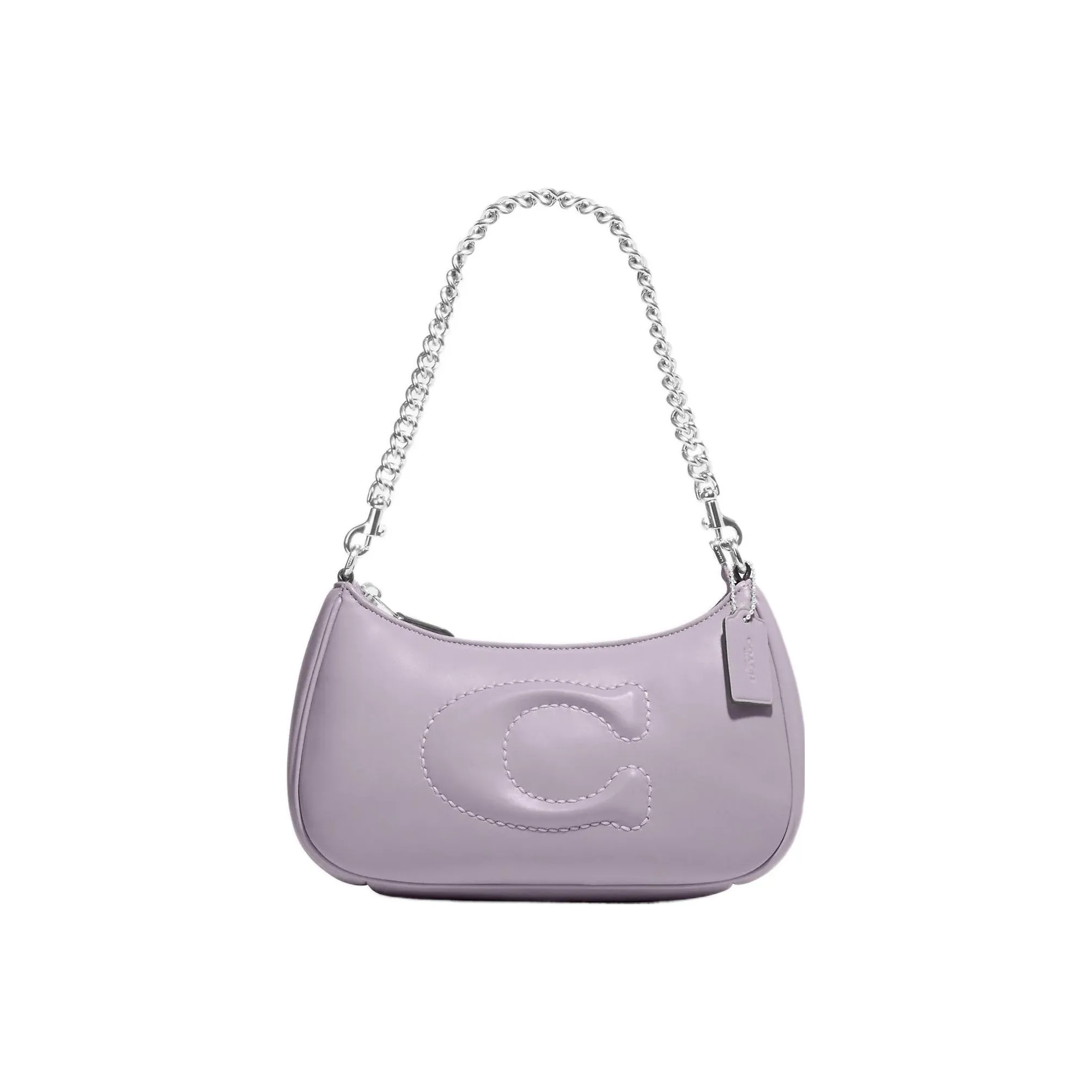 COACH Teri Leather Shoulder Bag, Handbag, Shoulder Bag Women's Taro Purple