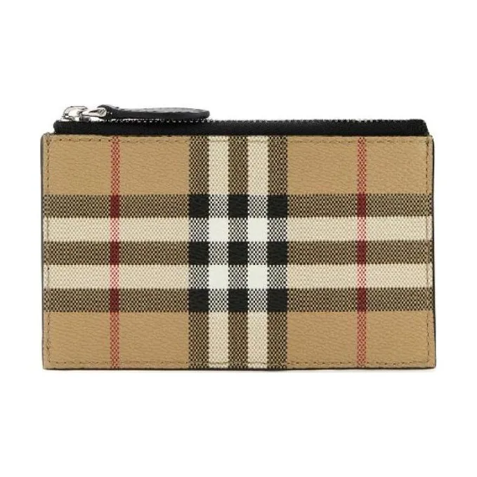 Burberry Vintage Check Zip up Cardholder