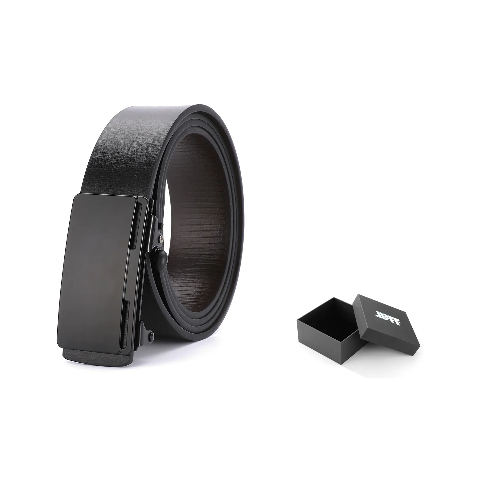 XXOFF Минималистский стиль Темный Металл Нет Зуб Автоматическая пряжка PU кожа Ремни Мужской Готический Черный