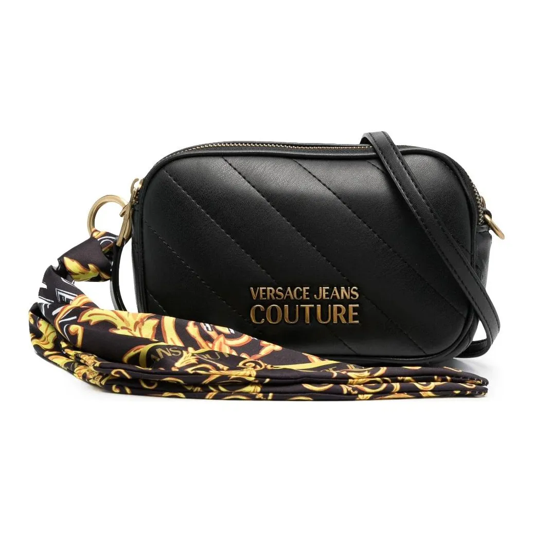 VERSACE JEANS COUTURE Искусственная кожа Сумка через плечо Сумка на плечо Женская Черная