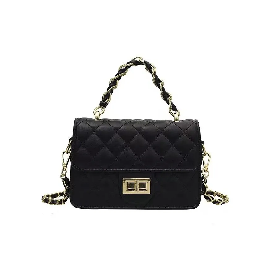 SURELAPTOP PU Small Square Bag, Shoulder Bag, Crossbody Bag, Handbag Trumpets Women's Black/Ecru