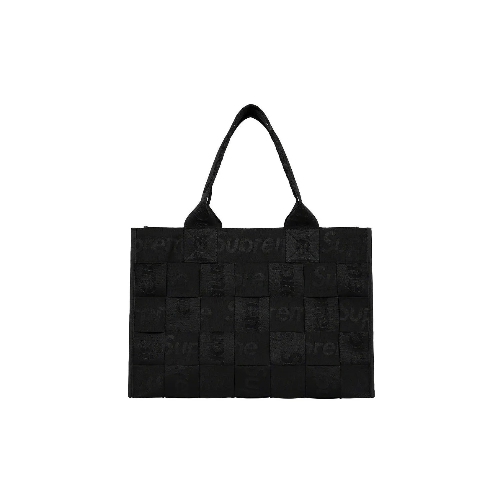Supreme Fabric Tote Bag, Shopping Bag, Handbag Tubas Unisex Black