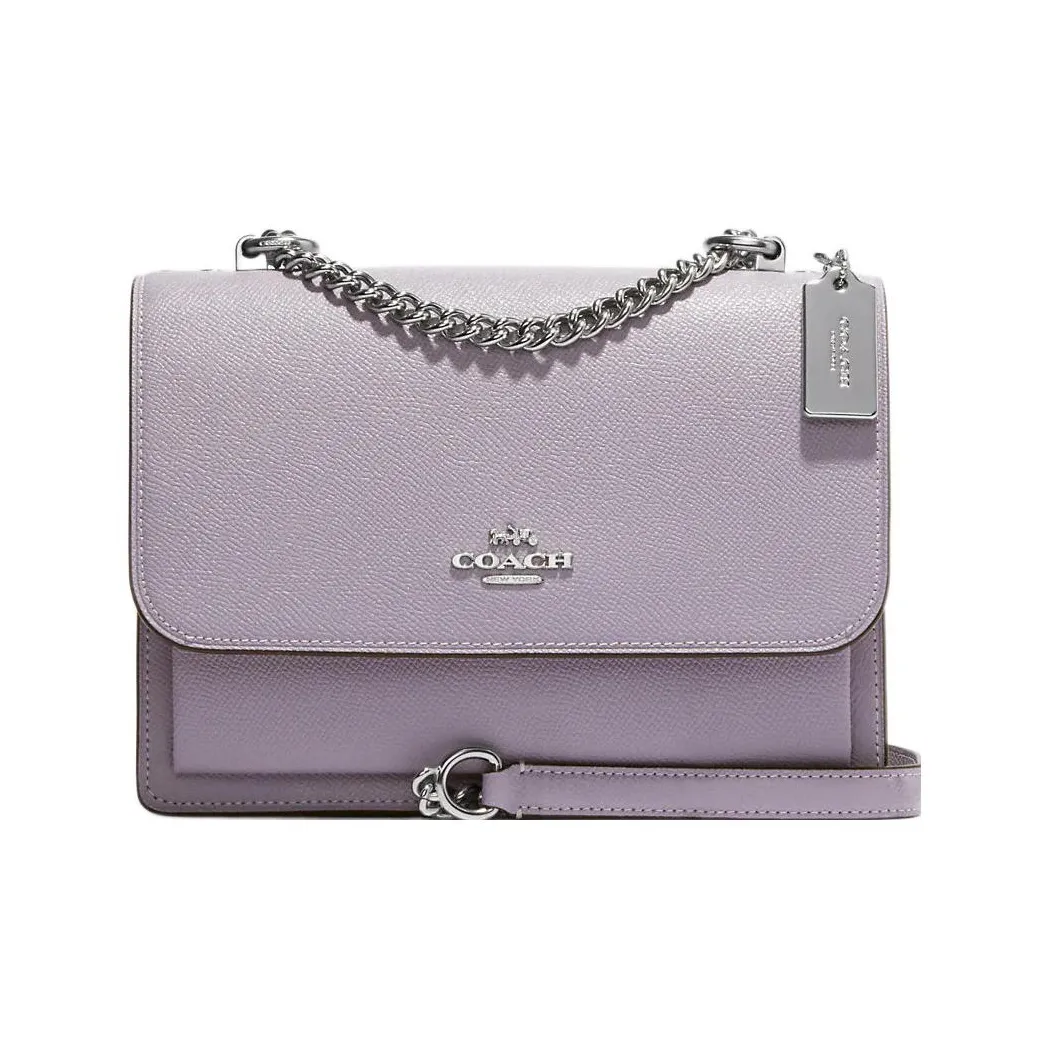COACH Klare Leather Envelope Bag, Crossbody Bag, Shoulder Bag Trumpets Women's Purple
