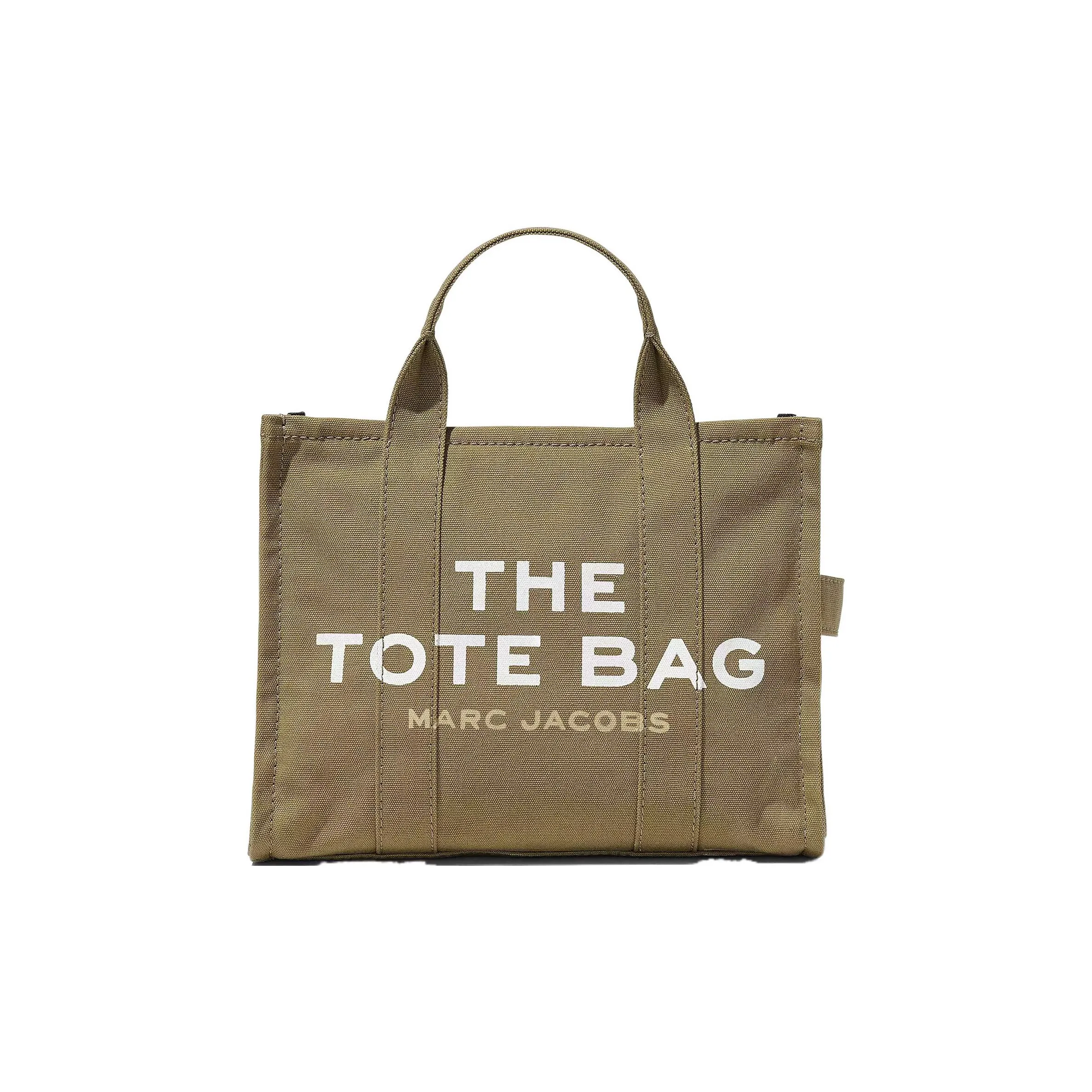 MARC JACOBS Cotton Canvas Bag Tote Bag Shopping Bag Shoulder Bag Crossbody Bag Handbag Medium Size Women's Slate Green