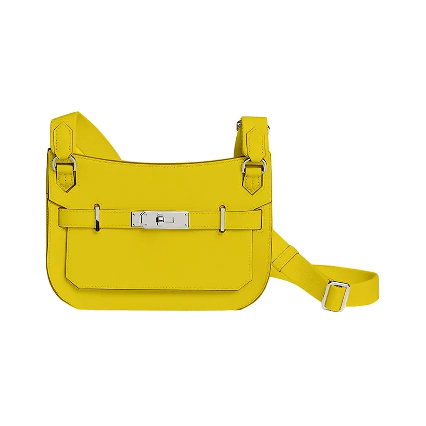 HERMES Jypsiere Swift Calfskin Shoulder Bag, Crossbody Bag Mini Women's Naples Yellow