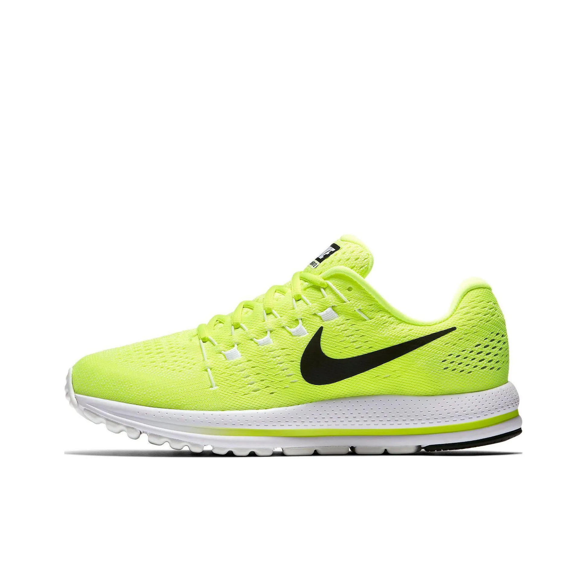 Nike Air Zoom Vomero 12 Амортизаторы Slip-resistant Abrasion-resistant Низкий топ Марафон Беговые кроссовки Unisex Желтый