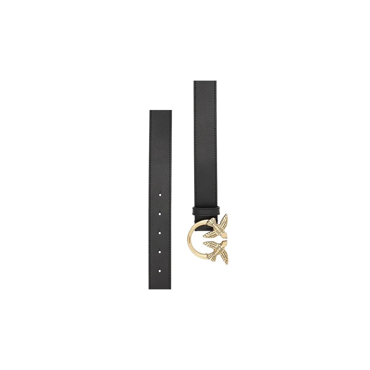 PINKO Logo Plaque Buckled Belt