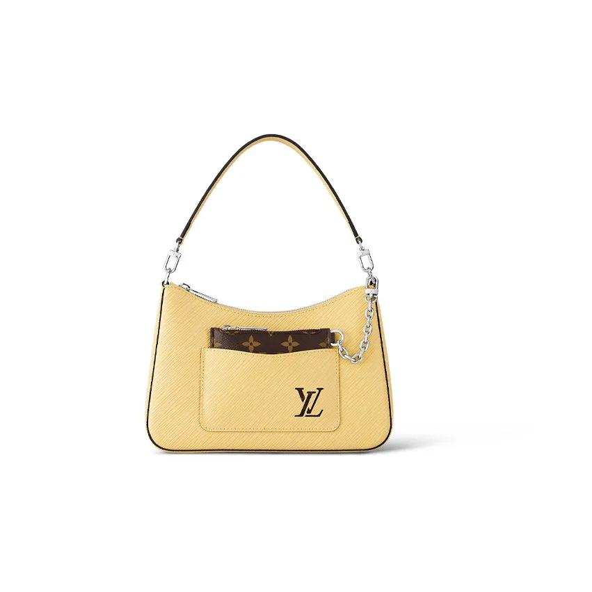 LOUIS VUITTON Cow Leather Handbag Shoulder Bag Women's Rita