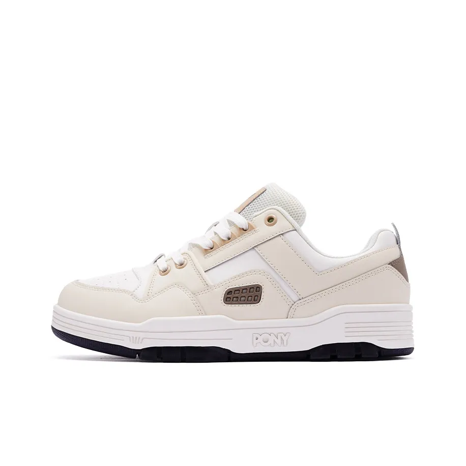 PONY Reverse Low Top Скейтборд Кроссовки Унисекс Экрю