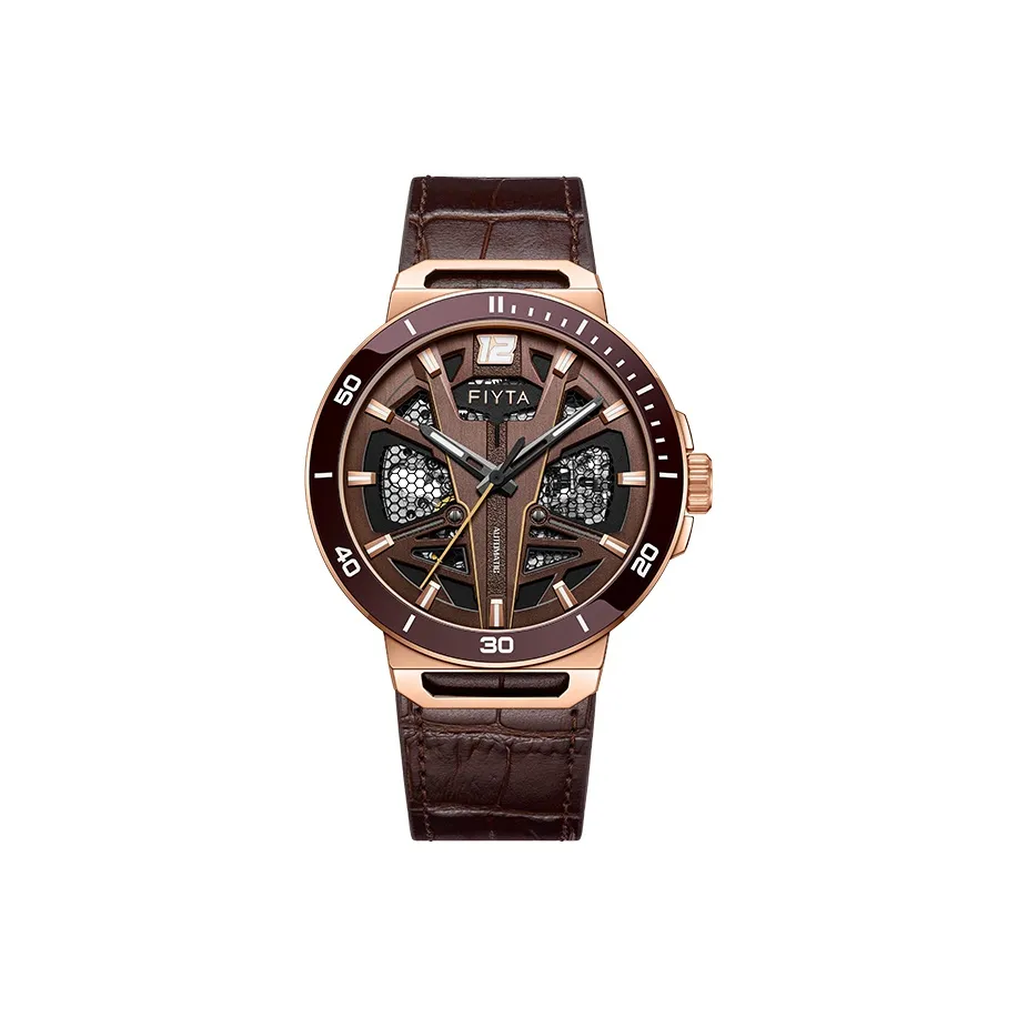Fiyta Interstellar Series Automatic Mechanical Movement Watch Men's Watches Coffee Watch Dial DGA35007.PKK