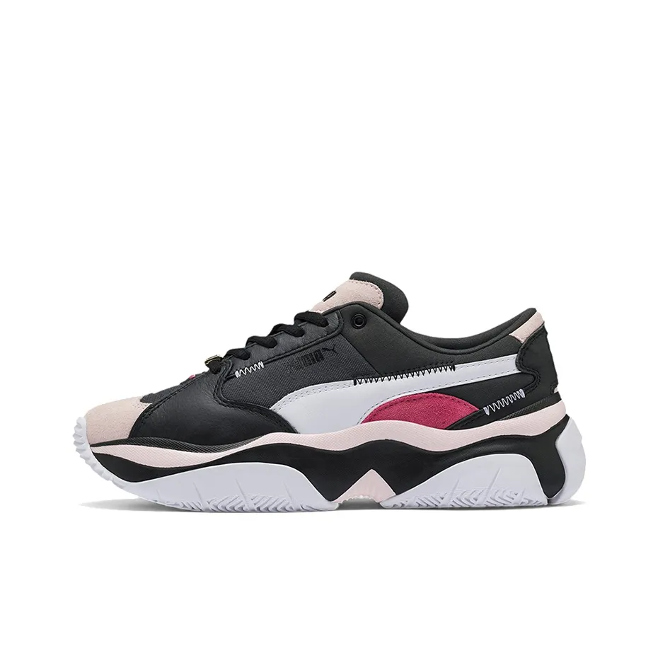 PUMA Storm Anti День святого Валентина Низкий Топ Повседневная Обувь Женская Черный Розовый Белый