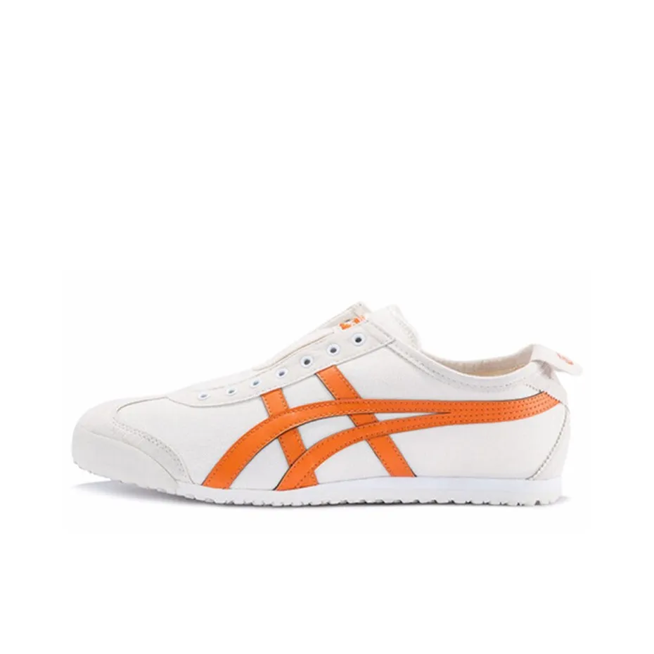 Onitsuka Tiger Mexico 66 Нескользящий Легкий Низкий Топ Повседневная Обувь Унисекс Белый Оранжевый