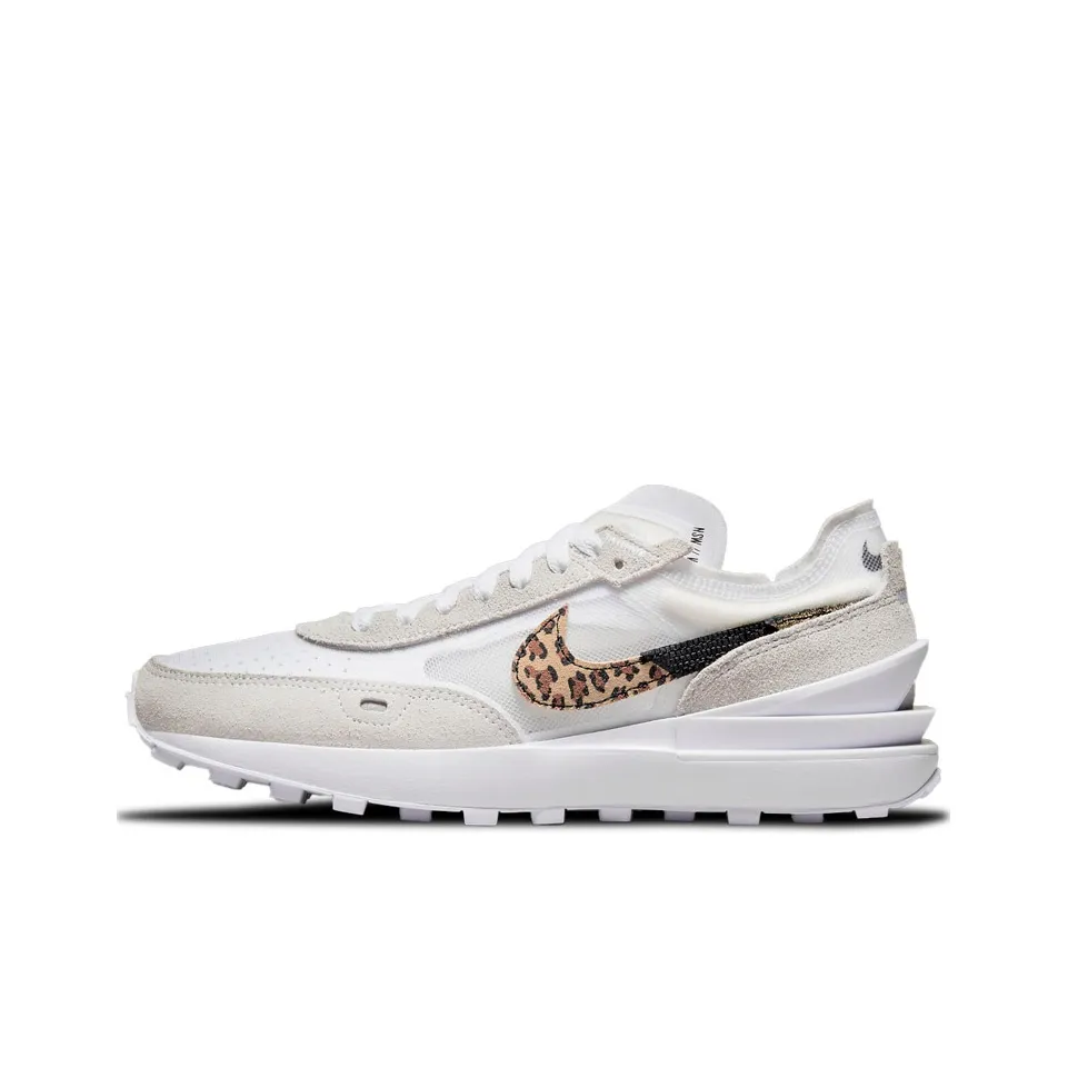 Nike Waffle One White Leopard Women's