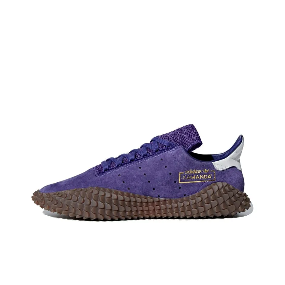 Adidas Originals Kamanda 10 Slip-resistant Abrasion-resistant Low Top Casual Men's Purple White Brown
