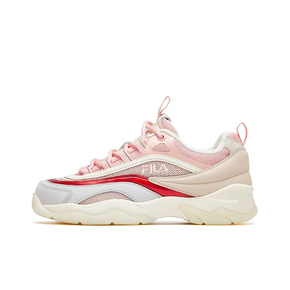 FILA Ray Low Топ Повседневный Женский Розовый Белый Красный