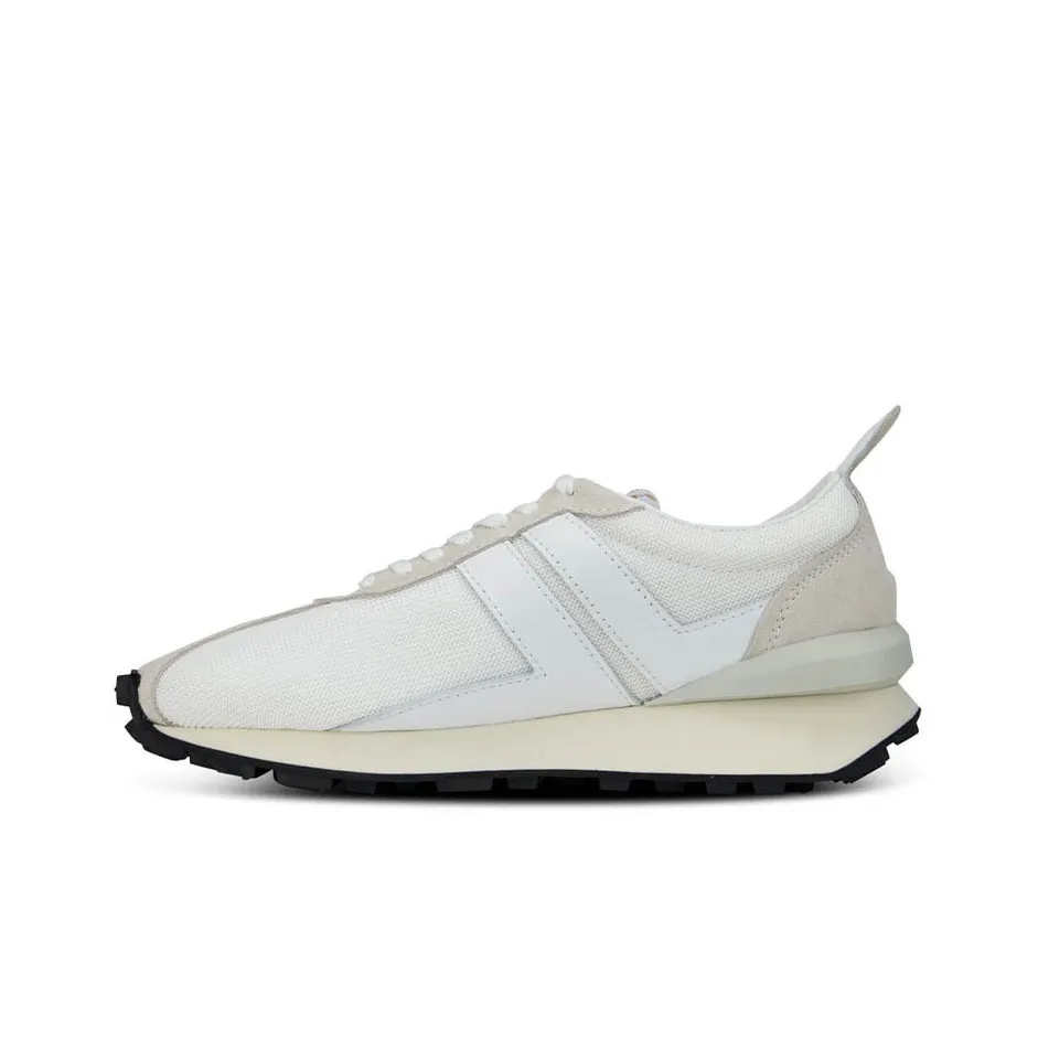 Lanvin Shock Absorbers Slip Resistant, Abrasion Resistant, Lightweight Low Top Sports Lifestyle Casual Shoes Men's Ecru