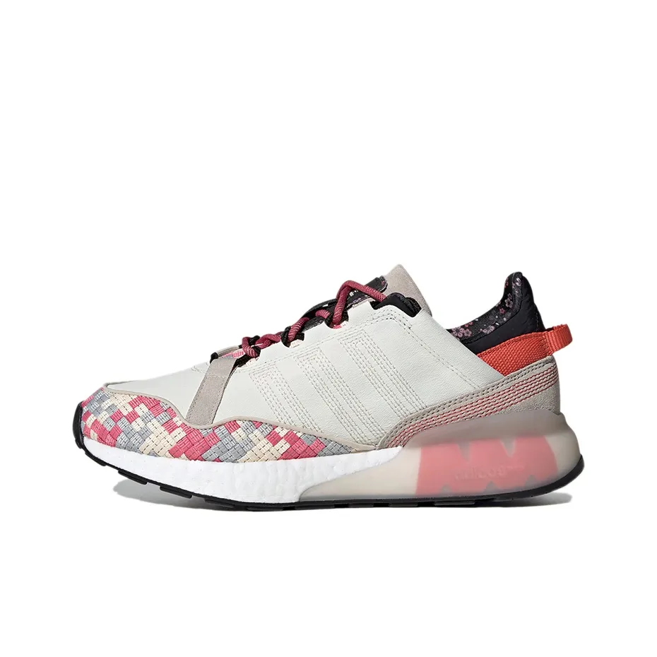 Adidas Originals ZX 2K Boost Pure Дышащий Низкий Топ Casual Унисекс Серый Красный