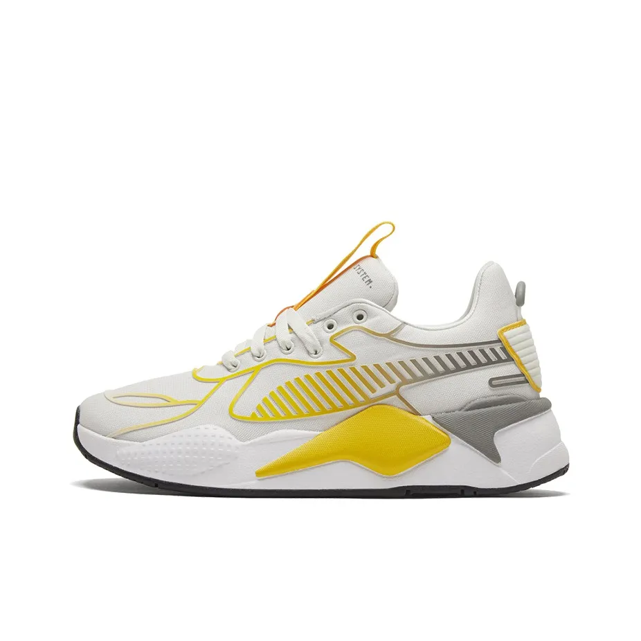 PUMA RS X TPU Fade Амортизация Износостойкий Низкий Топ Casual Женский Серый Желтый