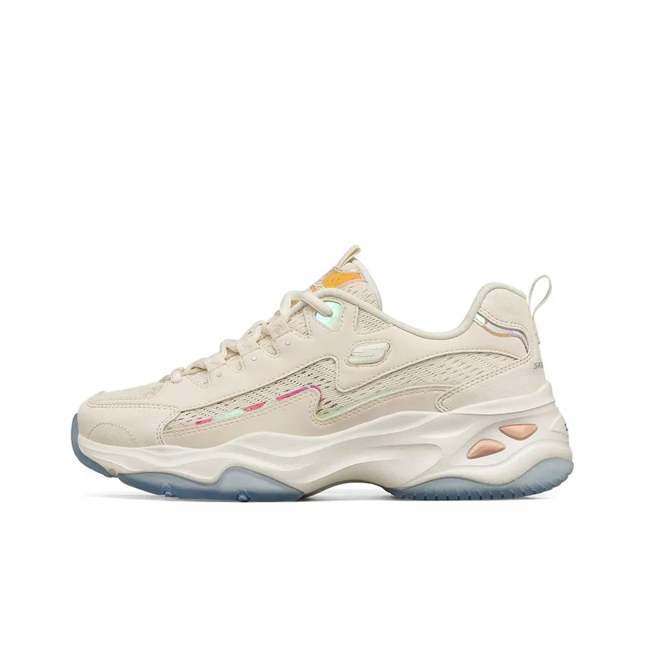 Skechers D'LITES 4,0 Панда Обувь Низкий Топ Повседневная Женская Айвори