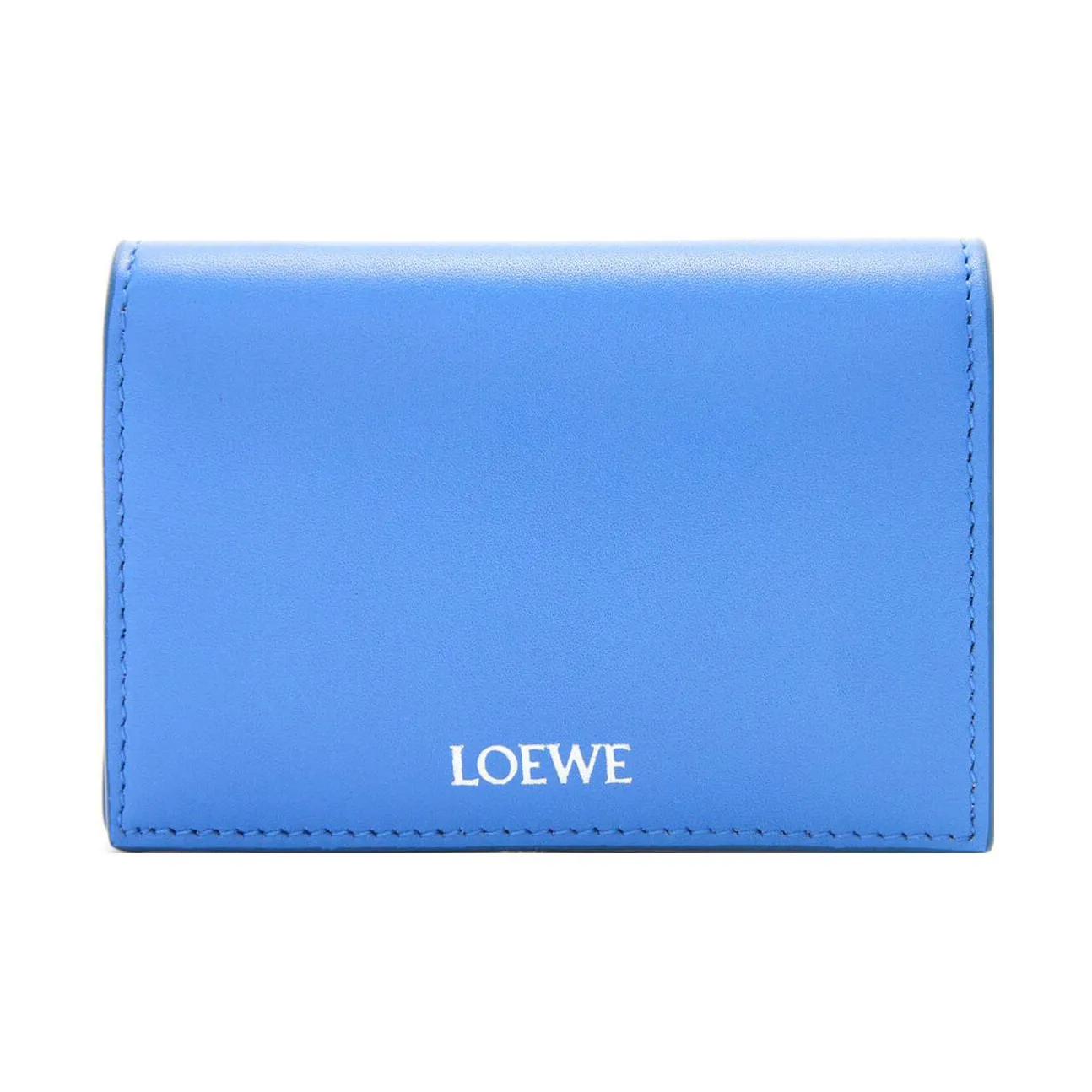 LOEWE Bright Nappa Calfskin Wallet Men's Blue