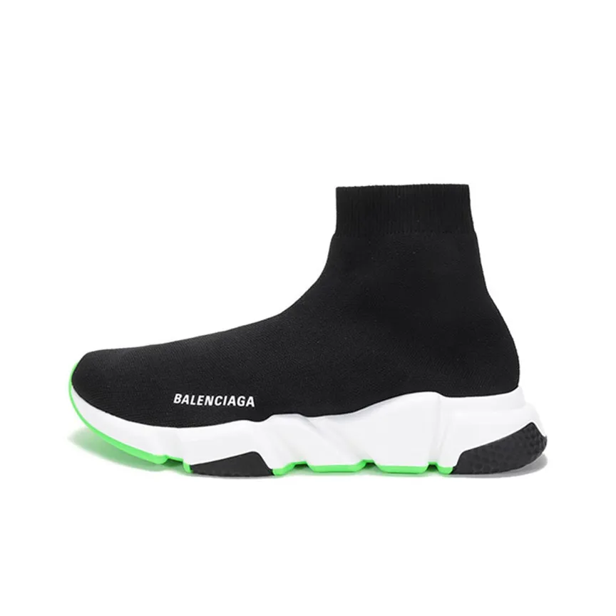Balenciaga Speed Sock like Design Sneakers Black/Green