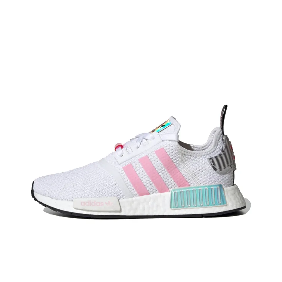 Adidas Nmd R1 White True Pink Hologram Women's