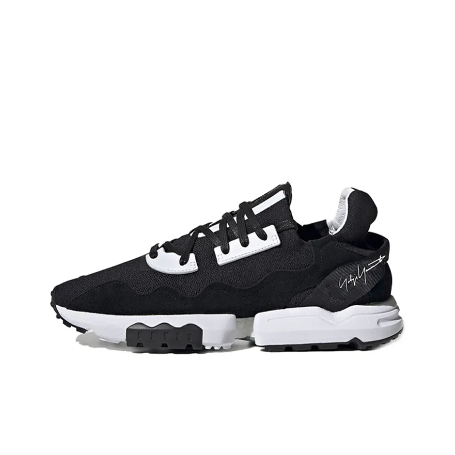 Y 3 ZX Torsion Non Bottom Легкий Низкий Топ Спортивная Повседневная Обувь Унисекс Черный Белый
