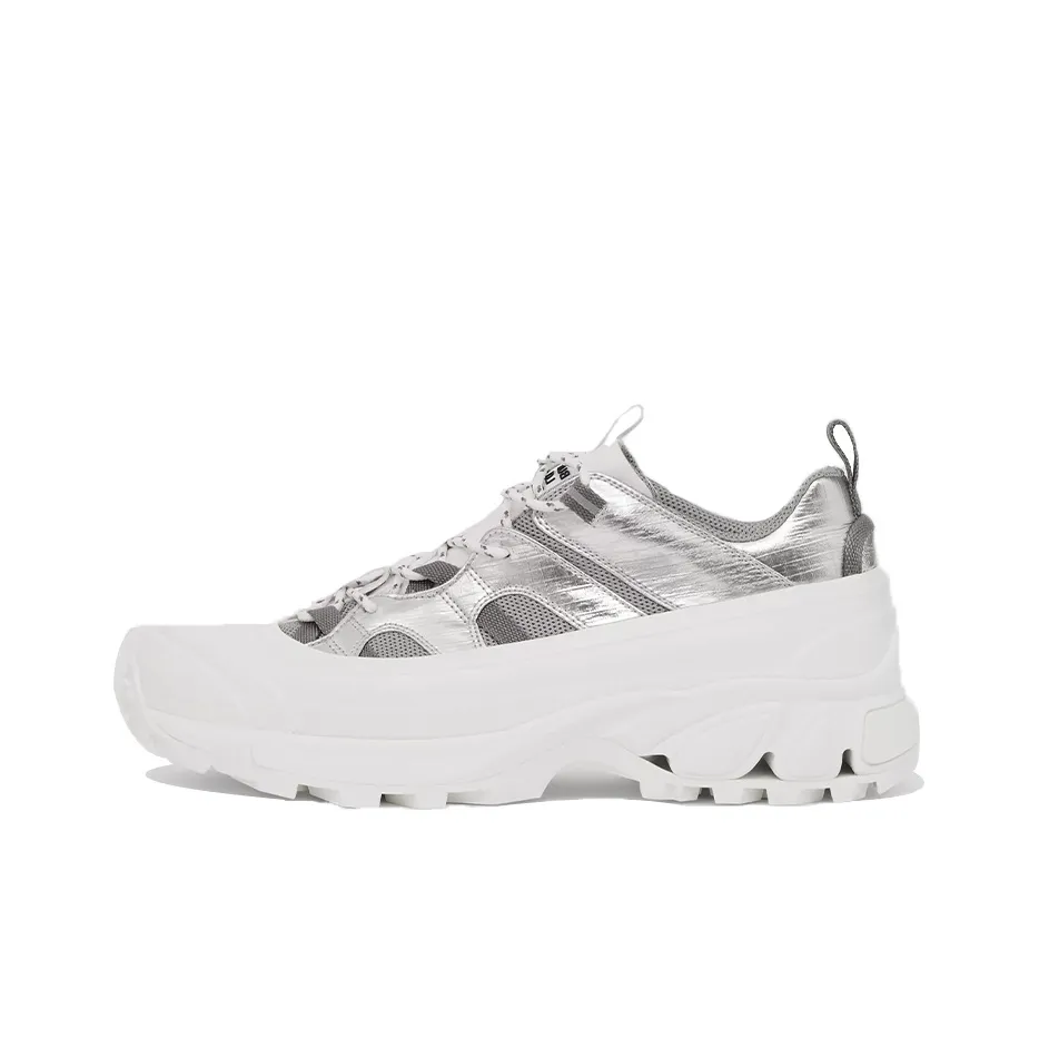 Burberry Arthur Cushioning, Wear Resistant Low Top Casual Shoes Men's Silver