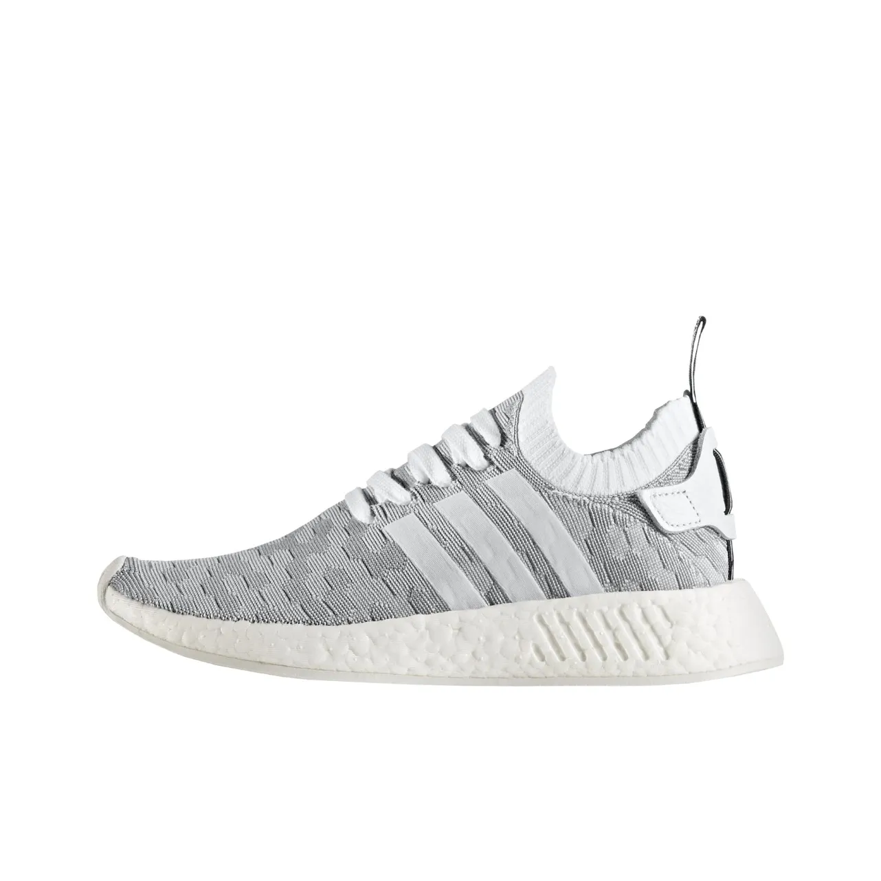 Adidas Originals NMD_R1 Slip-resistant Abrasion-resistant Low Top Спортивная Повседневная Обувь Женская Серый Белый