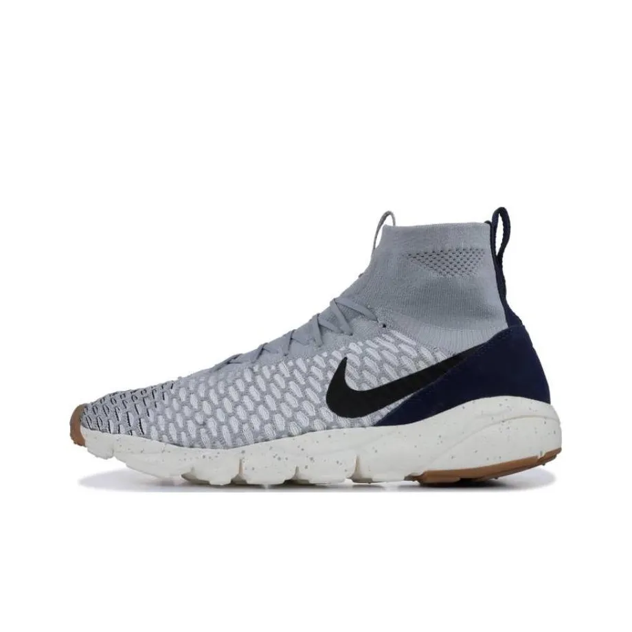 Nike Footscape Magista Нескользящий Легкий Высокий Топ Повседневная Обувь Мужская Серый