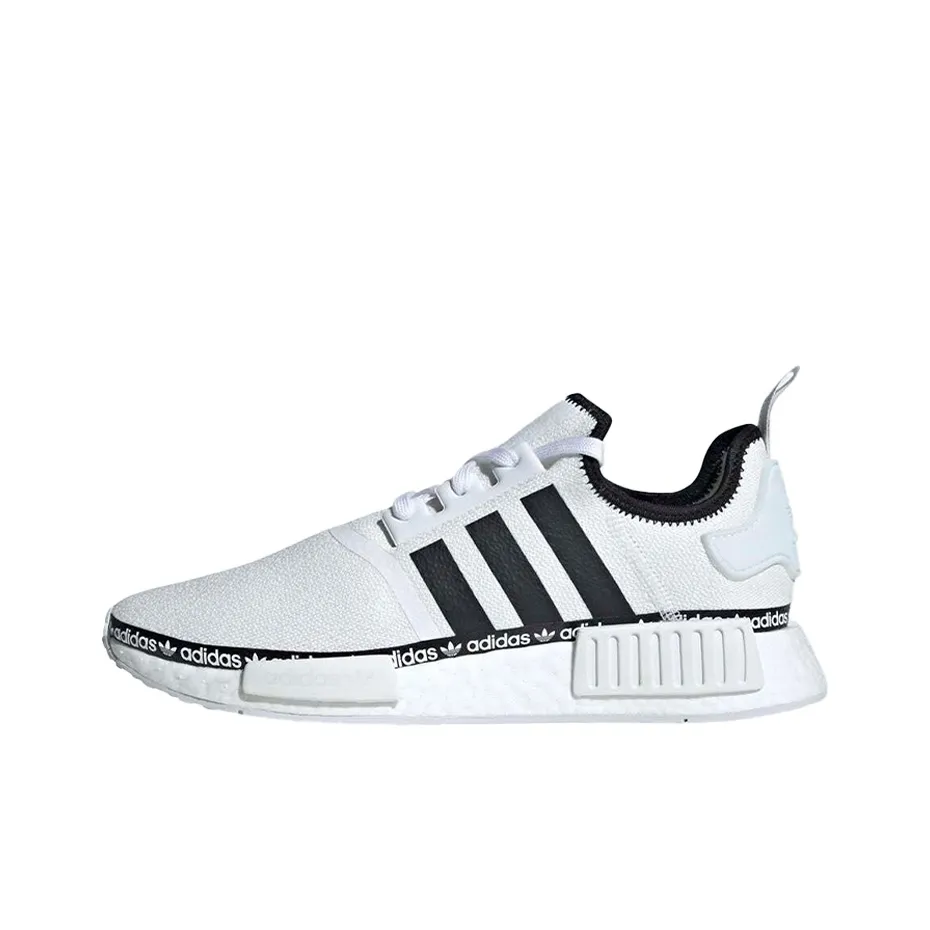 Adidas Nmd R1 Cloud White Logo Strip