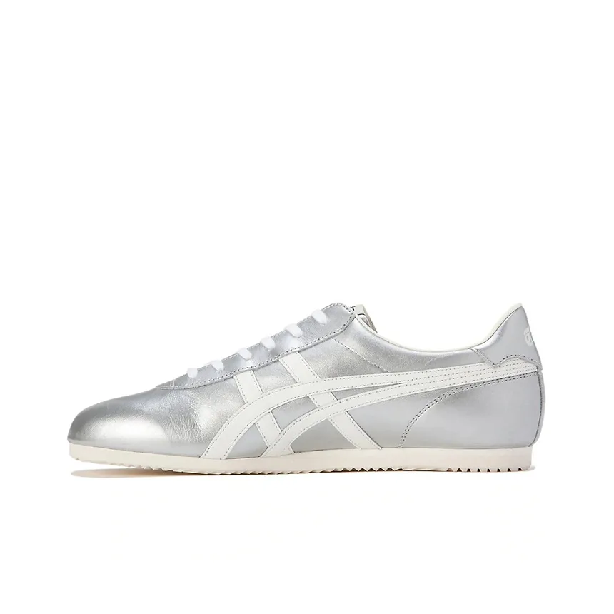 Onitsuka Tiger Tai Chi Slip-resistant Low Top Casual Shoes Unisex Silver Onitsuka Tiger Тайцзи Противоскользящий Низкий Топ Повседневная Обувь Унисекс Серебряный