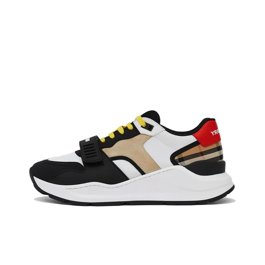 burberry Rundschal Panelled Low Top Sneakers