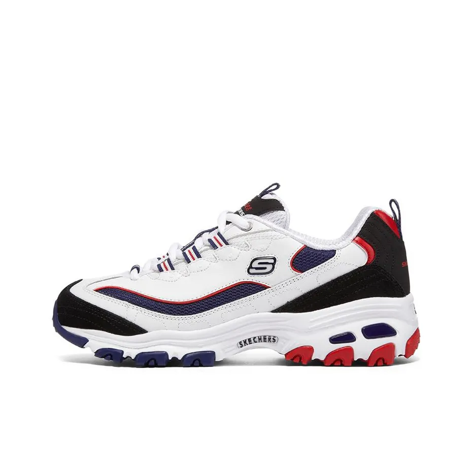 Skechers D'LITES 1.0 Low Top Casual Shoes Women's Marine Blue